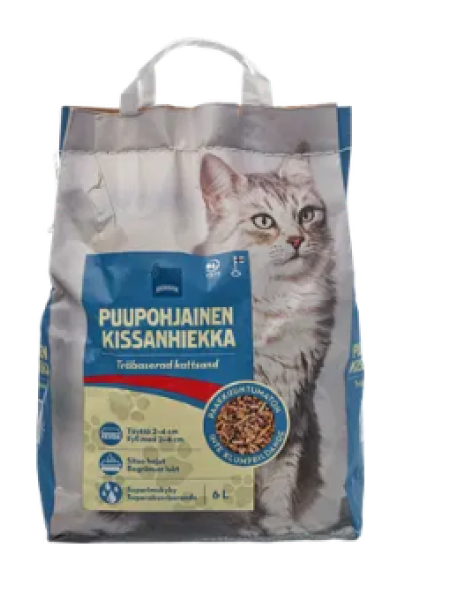 Наполнитель для кошачьего туалета на древесной основе Rainbow Kissanhiekka Puupohjainen 6л