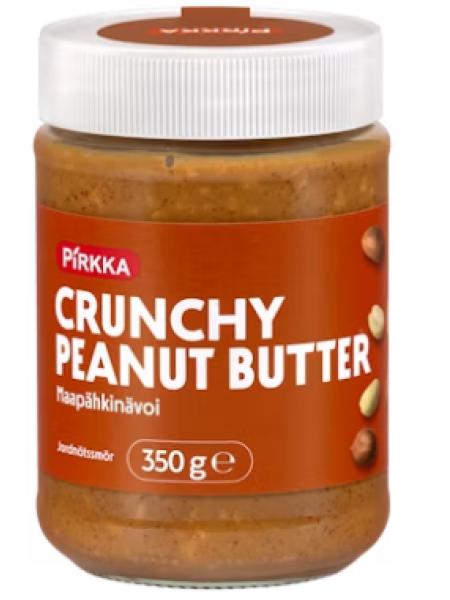 Хрустящяя арахисовая паста Pirkka Crunchy Peanut Butter maapähkinävoi 350 г