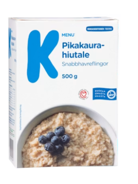 Овсяная каша быстрого приготовления K-Menu pikakaurahiutale 500 г