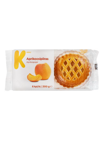 Корзиночки с абрикосом K-Menu aprikoosipiiras 6шт/300 г