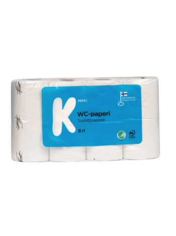 Туалетная бумага K-Menu WC-paperi 8шт