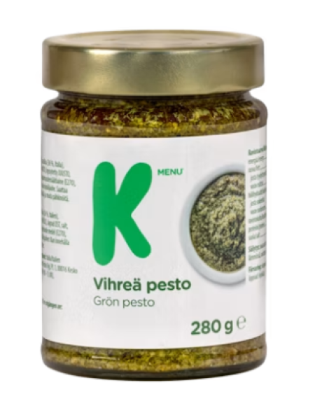 Зеленый песто K-Menu vihreä pesto 280г