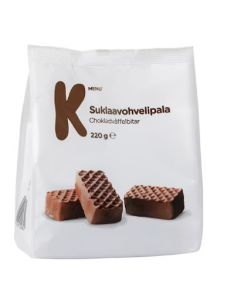 Вафли в шоколаде K-Menu suklaavohvelipala 220 г
