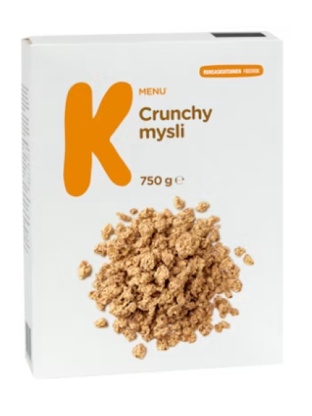 Хрустящие мюсли K-Menu Crunchy mysli 750 г