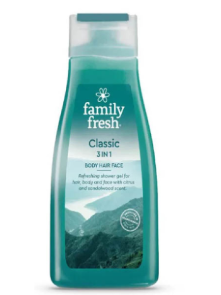 Гель для душа Family Fresh Classic 3in1 Body Hair Face 500 мл