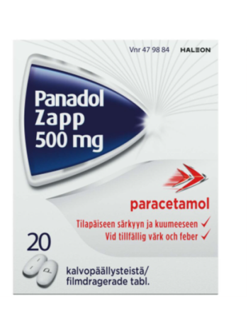 Препарат PANADOL ZAPP 500мг 20 шт