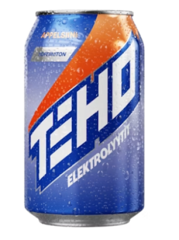 Электролитный напиток TEHO Elektrolyyttijuoma Appelsiini 0,33л со вкусом апельсина