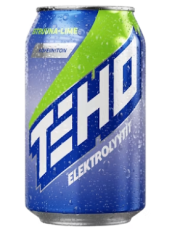 Электролитный напиток TEHO Elektrolyyttijuoma Sitruuna-Lime 0,33 л со вкусом лимона и лайма