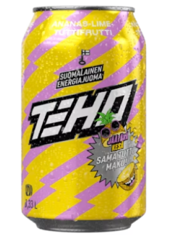 Энергетический напиток Teho Ananas-Lime-Tuttifrutti energiajuoma 0,33 л  ананас лайс тутти фрутти