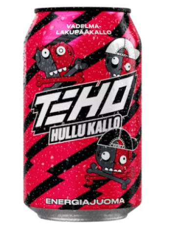 Энергетический напиток TEHO Hullu Kallo energiajuoma 0,33 л