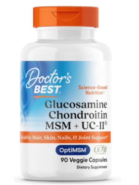 Биологически активная добавка Doctor’s BEST Glucosamine Chondroitin MSM + UC-II 90 кап