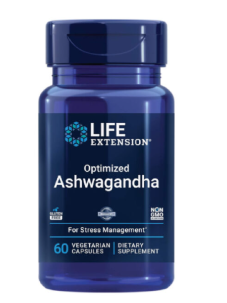 Пищевая добавка для снятия стресса Life Extension Optimized Ashwagandha 60 таб