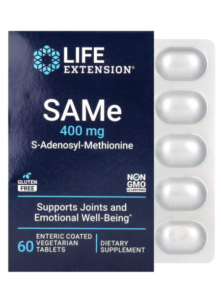 Биологически активная добавка Life Extension SAMe 400 мг 60 таб