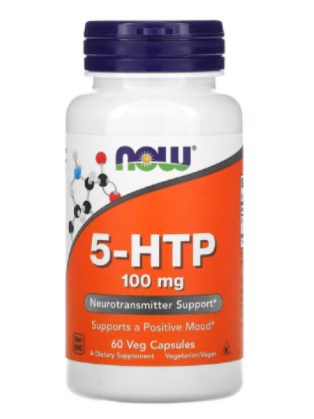Биологически активная добавка NOW 5-HTP 100 мг 60 капсул