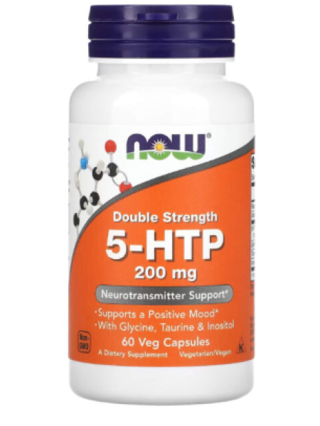 Биологически активная добавка NOW Double Strength 5-HTP 200 mg  60 таб