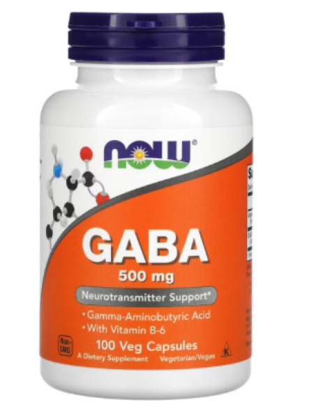 Биологически активная добавка NOW GABA 500 мг 100 таб