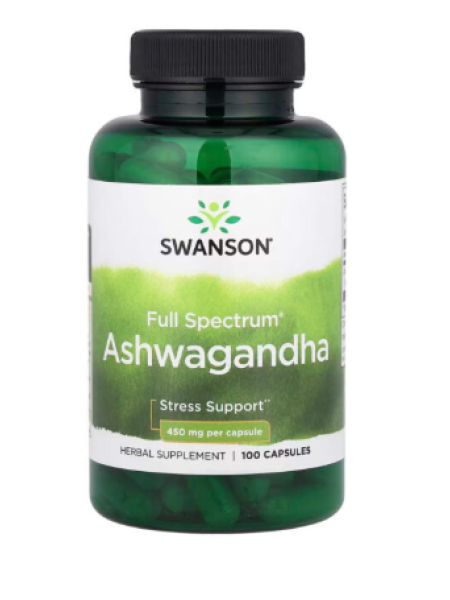 Биологически активная добавка Ашваганда SWANSON Full Spectrum Ashwagandha 100 таб