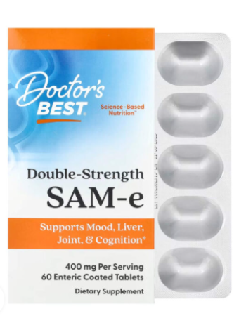 Биологически активная добавка Doctor’s Best Double Strength SAM-e 400 mg  60 таб