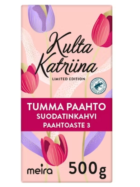 Фильтрованный кофе Kulta Katriina 500 г темная обжарка 