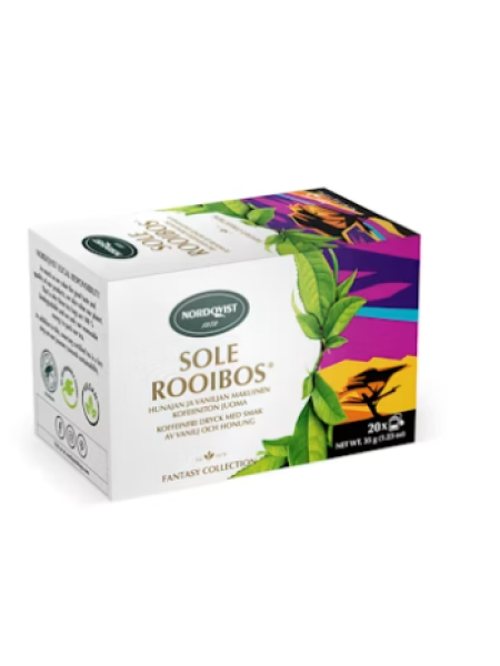 Чай в пакетиках без кофеина Nordqvist Sole Rooibos 20 х1,75 г