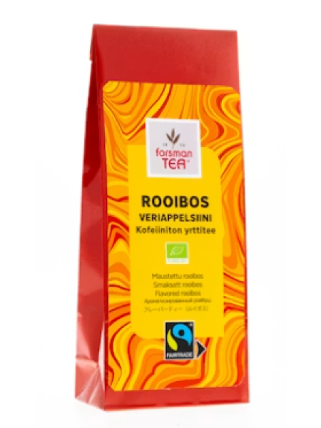 Чай органический ройбуш с красным апельсином Forsman rooibos veriappelsiini punapensastee 60 г 