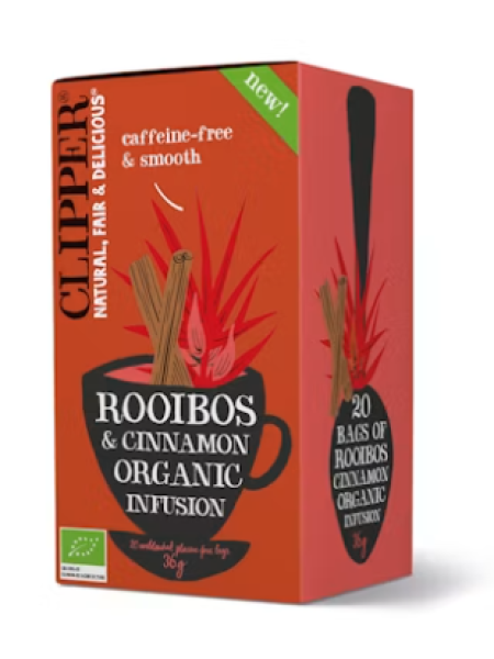 Органический настой ройбуша с корицей Clipper Rooibos-kanelihauduke 20 шт