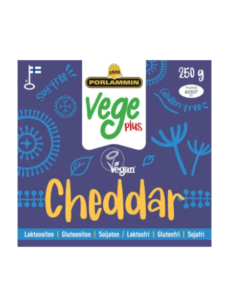 Сыр чеддар для веганов Vege plus Cheddar 250 г