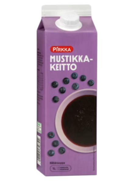 Черничный кисель Pirkka mustikkakeitto 1 л