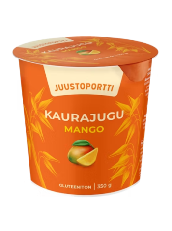 Овсяный йогурт со вкусом манго Juustoportti kauravälipala mango 350 г
