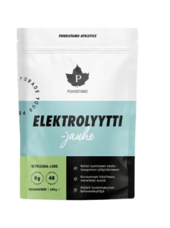 Электролитный порошок со вкусом лимона и лайма Puhdistamo Elektrolyyttijauhe Sitruuna Lime 240 г