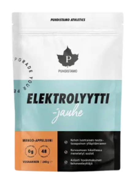Электролитный порошок Puhdistamo Elektrolyyttijauhe Mango-Appelsiini 240 г манго апельсин