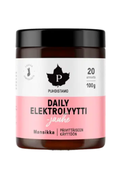 Электролитный порошок Puhdistamo Daily 100 г клубника