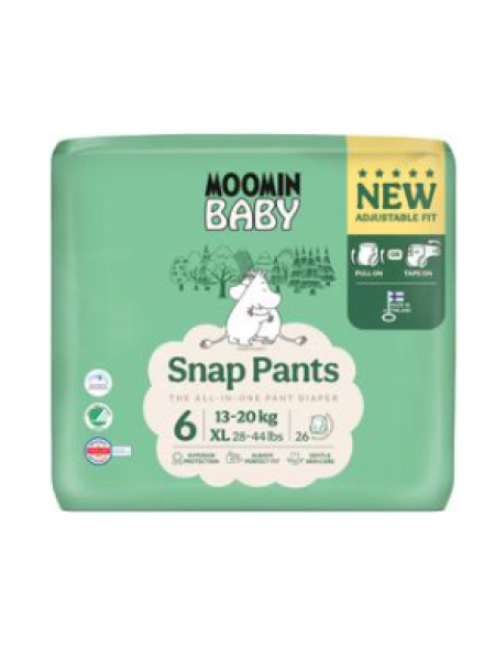 Подгузники-трусики Moomin Baby Snap Pants размер 6-26 шт 13-20 кг