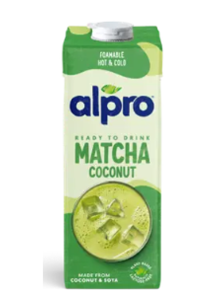Кокосовый напиток Alpro Matcha Coconut 1 л с соевым чаем матча без добавок 