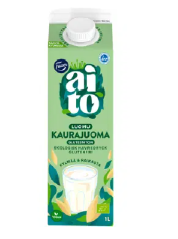 Органический безглютеновый овсяный напиток Fazer Aito Kaurajuoma Luomu 1 л