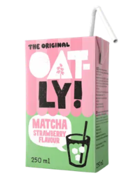 Овсяный напиток Oatly Matcha со вкусом клубники 250 мл