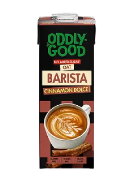 Овсяный напиток с корицей Oddlygood Barista Cinnamon Dolce UHT 1 л без добавления сахара