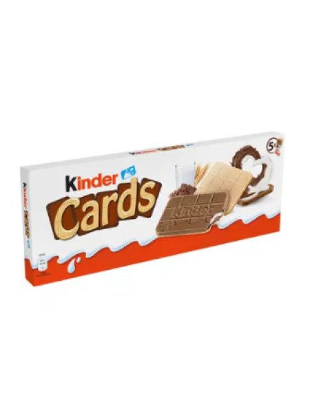 Вафли Kinder Cards с молочной и какао-начинкой 2 шт x 5 г