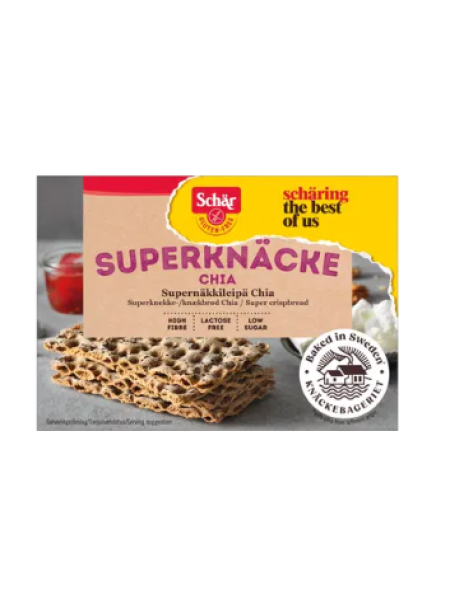 Безглютеновые хрустящие хлебцы Schär Super с семенами чиа 140 г