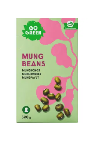 Сушеные бобы мунг GoGreen Mungbonor 500г