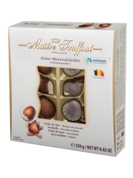 Подарочная коробка конфет морские ракушки Maître Truffout 250 г