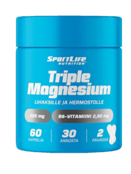 Три высококачественные формы магния SportLife Nutrition Triple Magnesium 60 кап
