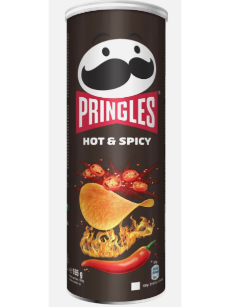 Картофельные чипсы Pringles Hot & Spicy 185 г
