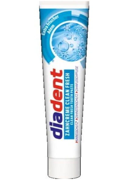 Зубная паста отбеливающая Diadent Clean Fresh 125 мл 