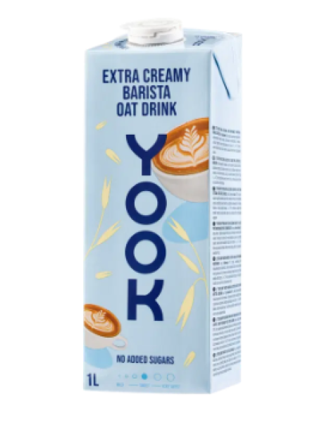 Овсяный напиток бариста с высоким содержанием сливок Yook Barista Extra Creamy Kaerajook 1 л