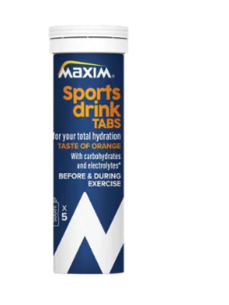 Шипучие таблетки с углеводами и электролитами Maxim Total Hydration 100г