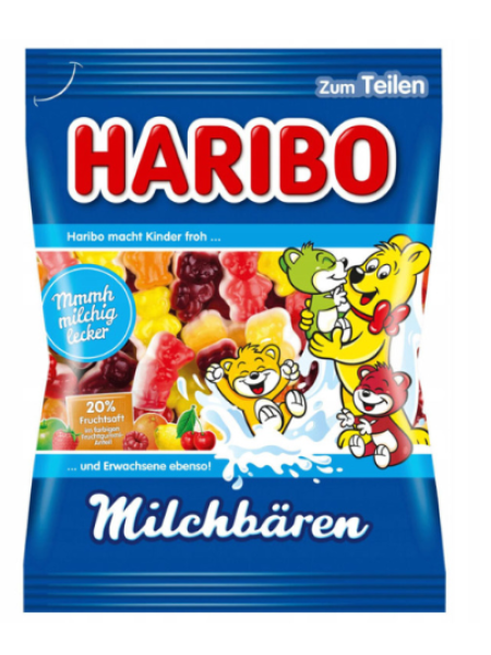 Конфеты жевательные Haribo Milk Bears 160 г 