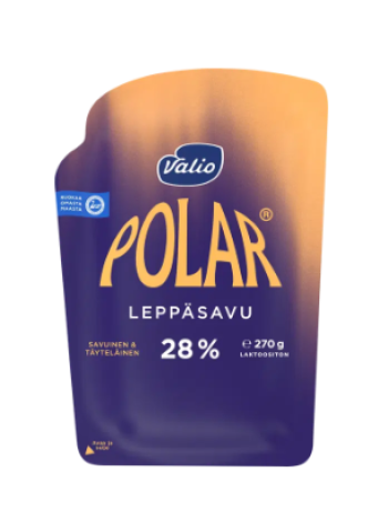 Сыр копченый Valio Polar Leppäsavu 270г в нарезке