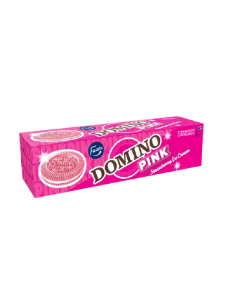 Печенье с клубничной начинкой Fazer Domino Pink 175 г