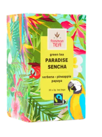  Зеленый фруктовый чай Forsman Paradise Sencha 20 пакетиков по 2 г 